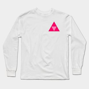 Magenta triangles Long Sleeve T-Shirt